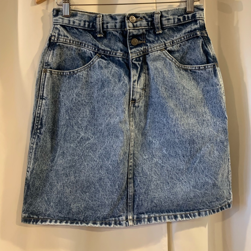 Zena 90s Y2K Vintage Denim Lightweight Skirt Women's Size 11 Made in USA
